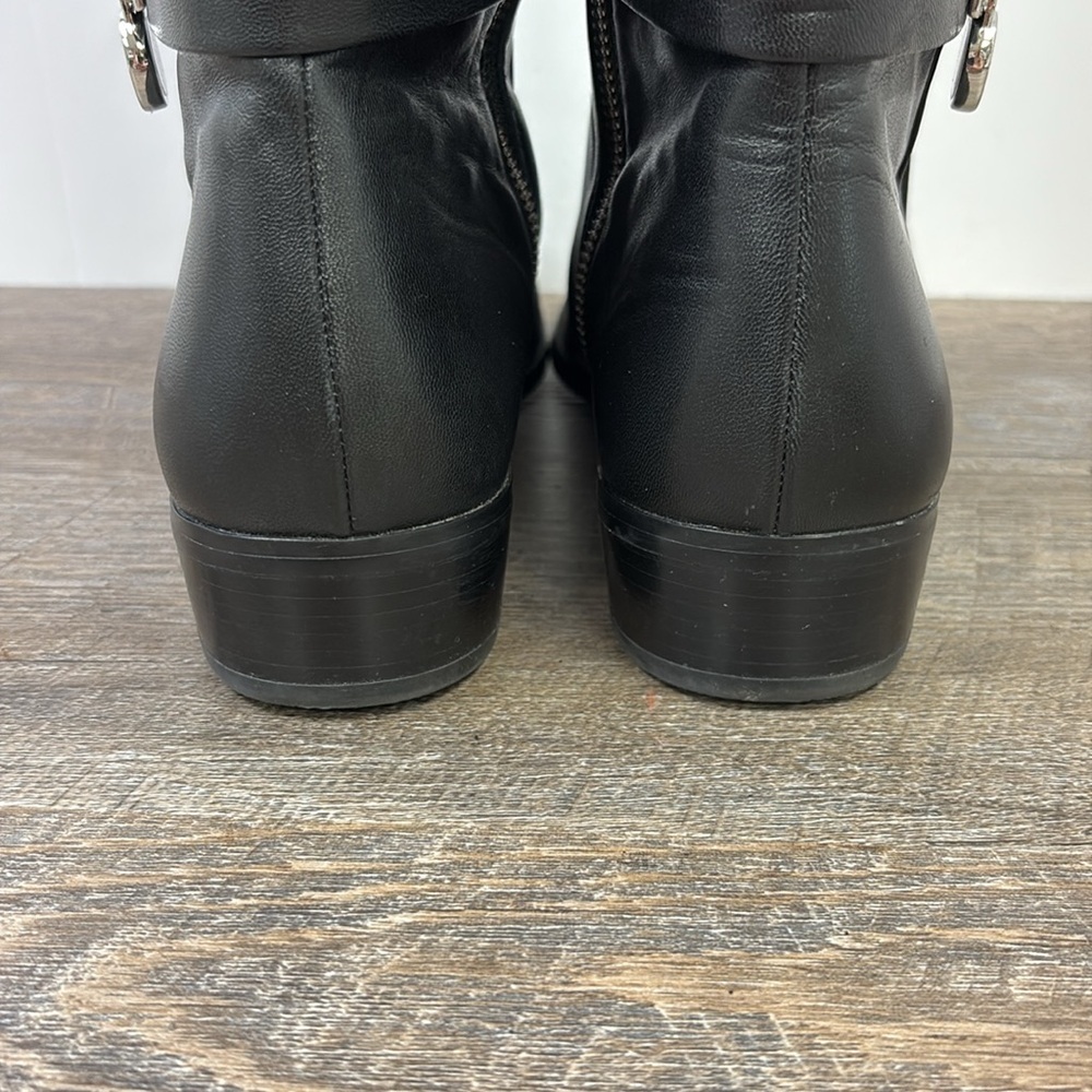 Women’s Michael Kors HAMILTON Stretch Leather Knee High Boots Size 9 - Picture 3 of 10